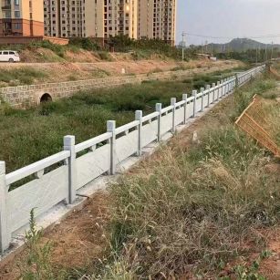 内江 白麻河道栏杆效果展示图