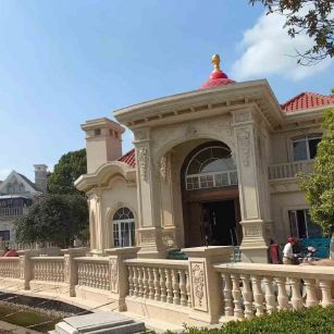 内江 黄金麻花岗岩欧式别墅