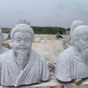 内江 白麻花岗岩石材人物立体雕刻