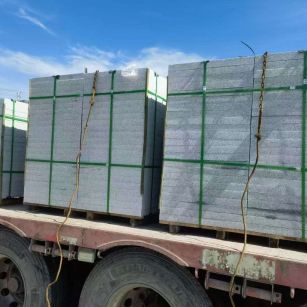 内江 芝麻白花岗岩地铺石装车日常