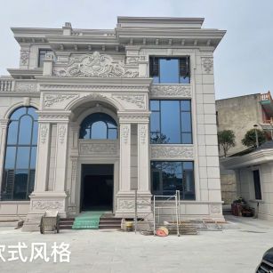 内江 白麻花岗岩别墅外墙干挂