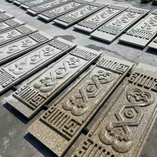 内江 黄金麻花岗岩外墙雕刻板