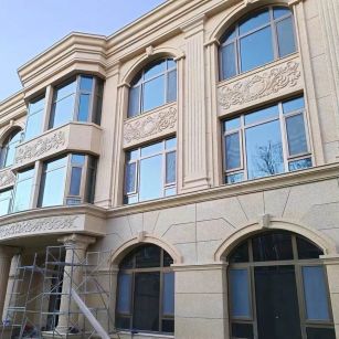 内江 黄金麻花岗岩别墅外墙干挂