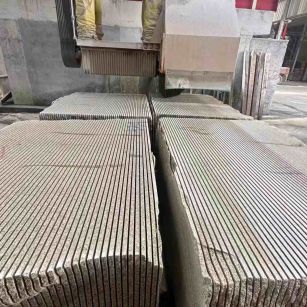 内江 车间生产日常，黄金麻白麻花岗岩