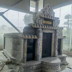 内江 芝麻白墓碑效果展示图