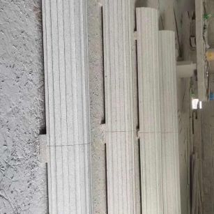 内江 花岗岩厂家带你看白麻花岗岩门楼大柱柱皮