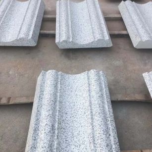 内江 白麻花岗岩光面别墅线条