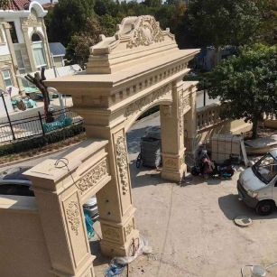 内江 黄金麻荔枝面花岗岩别墅门楼