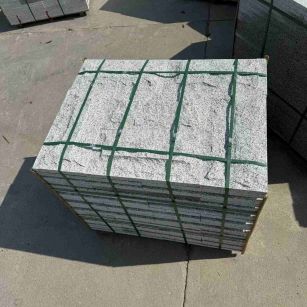 内江 白麻花岗岩石材自然面蘑菇石成品