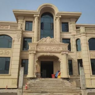 内江 黄金麻花岗岩别墅外墙干挂