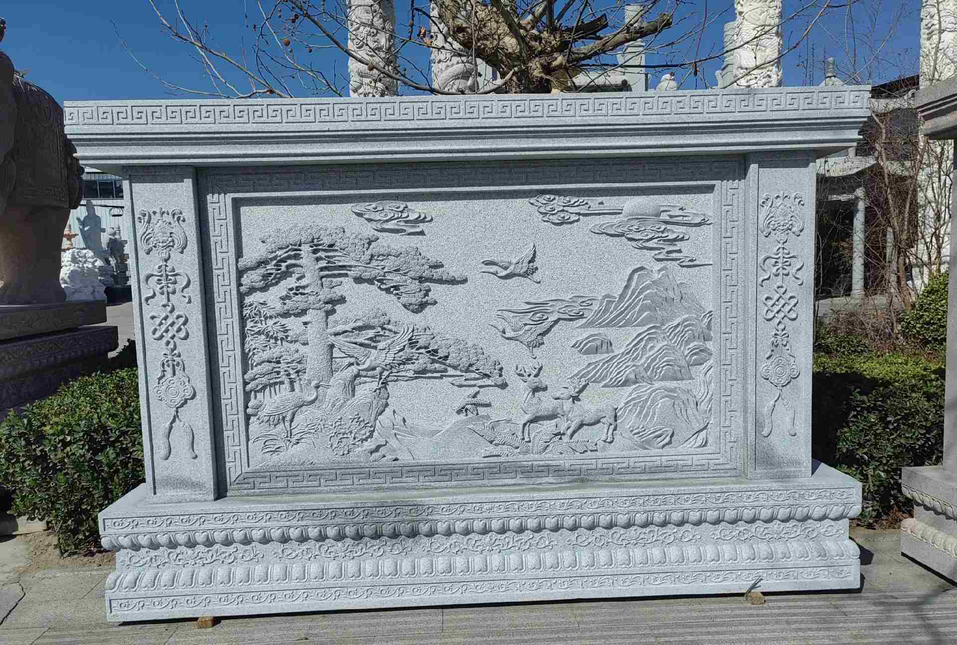 内江 芝麻白大型照壁，屏风，影壁