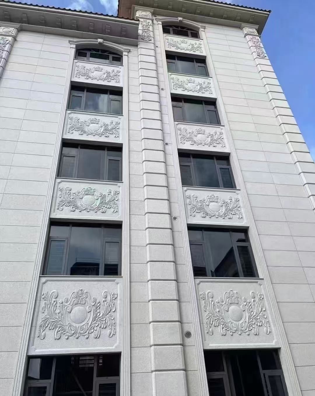 内江 白麻荔枝面花岗岩别墅外墙干挂