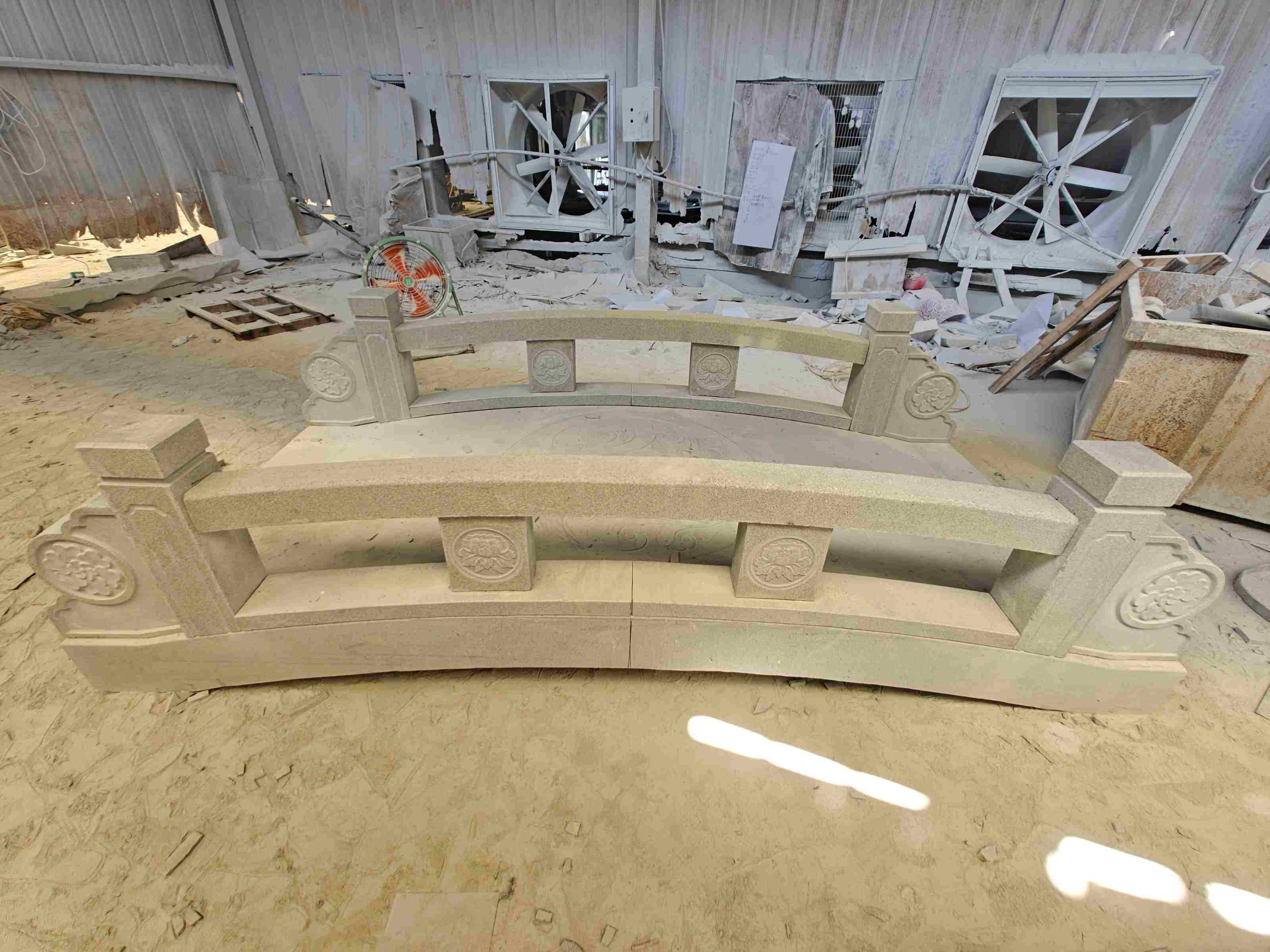 内江 芝麻灰花岗岩异形加工-拱桥，石桥