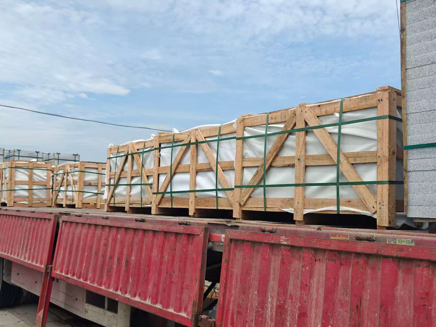 内江 芝麻白花岗岩地铺石出口专车-泰国游