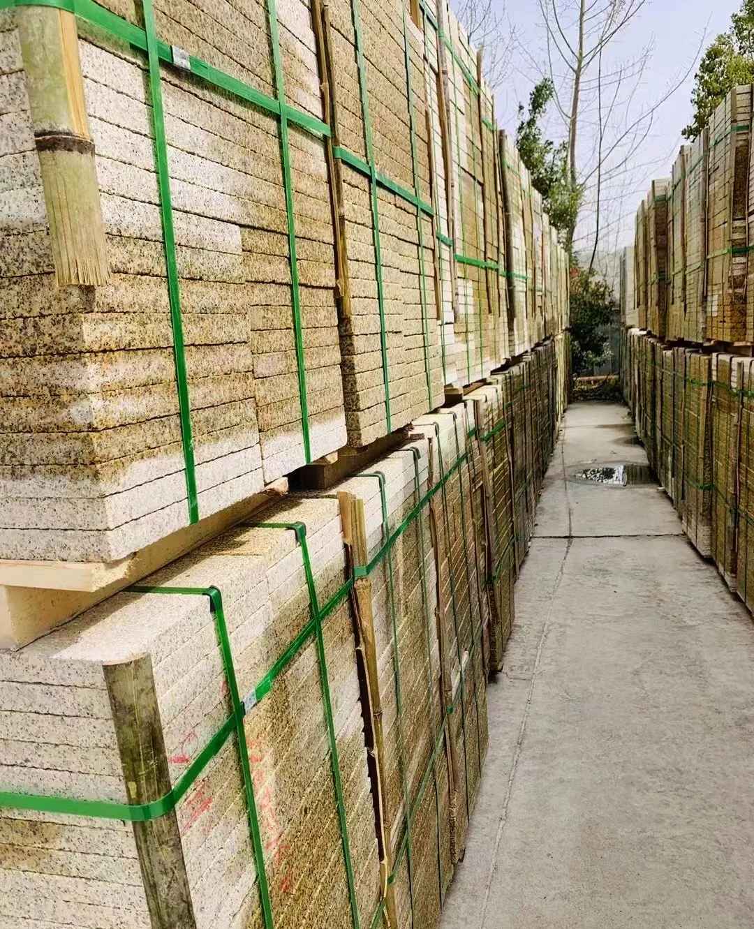 内江 黄金麻花岗岩荔枝面地铺石