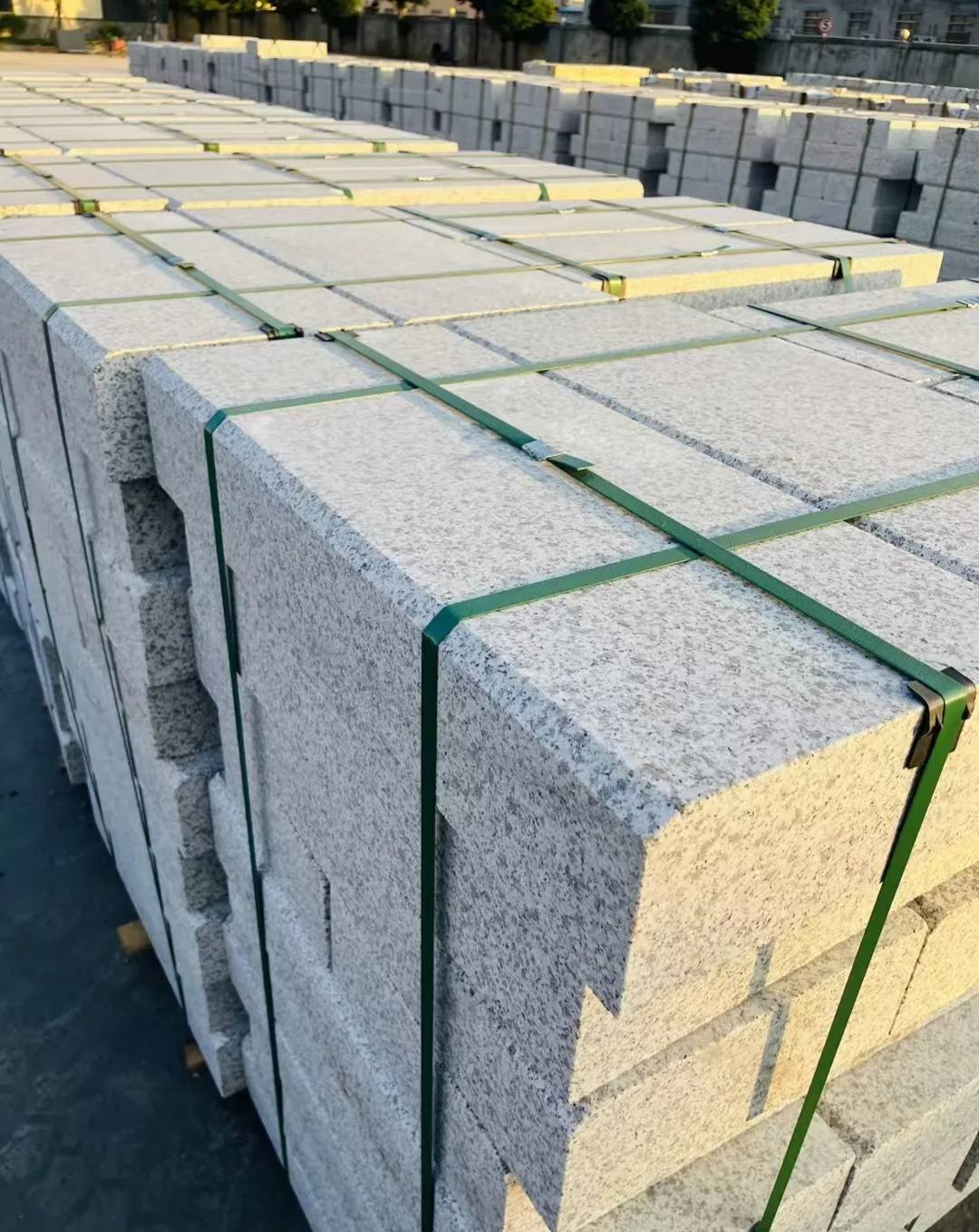 内江 白麻花岗岩路沿石，马路牙子，路缘石，平石，立缘石等