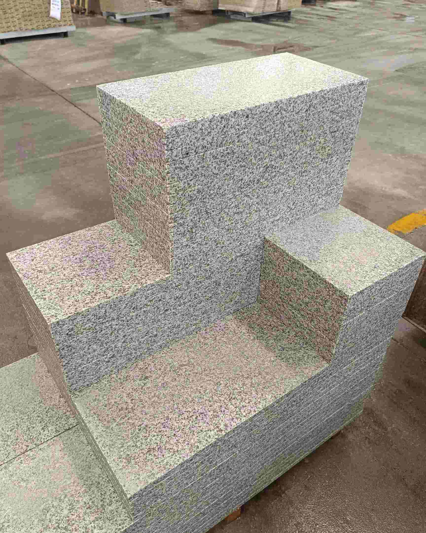 内江 白麻花岗岩荔枝面地铺石